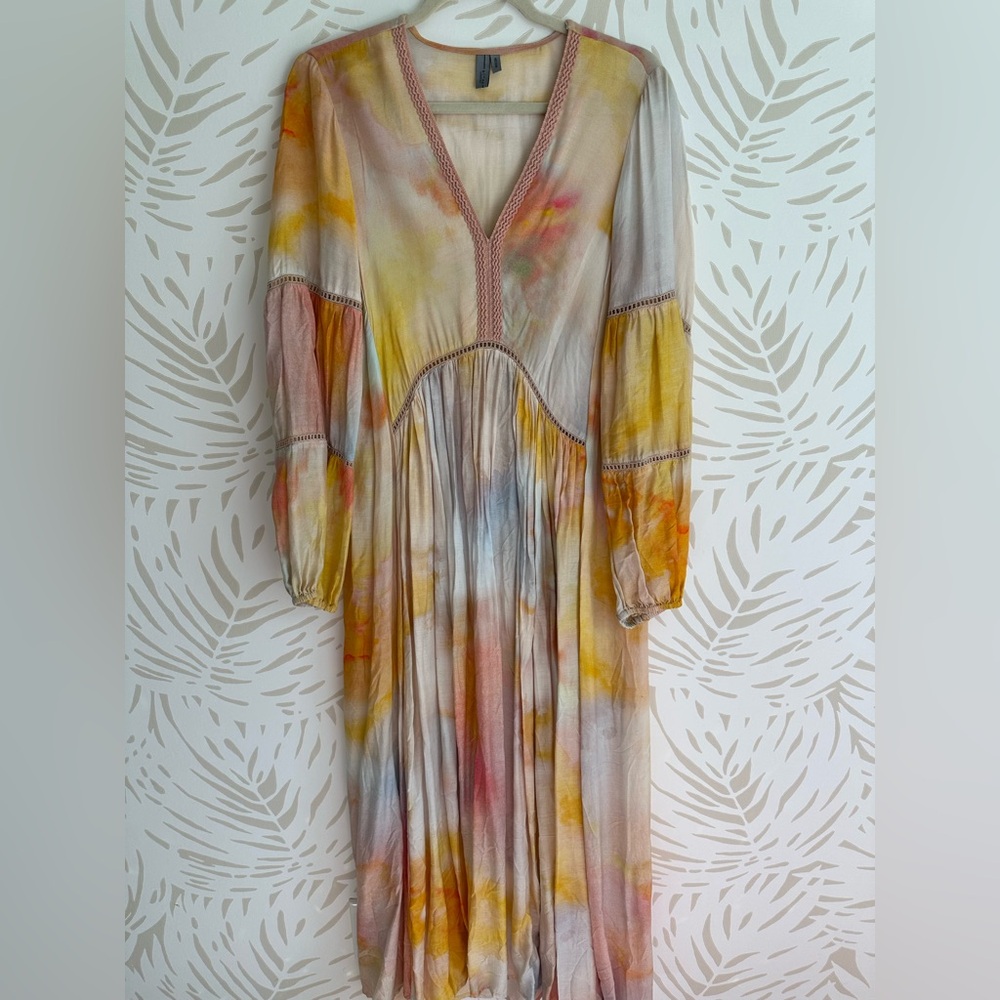 Multicolor Anthro Bohemian Maxi Dress
